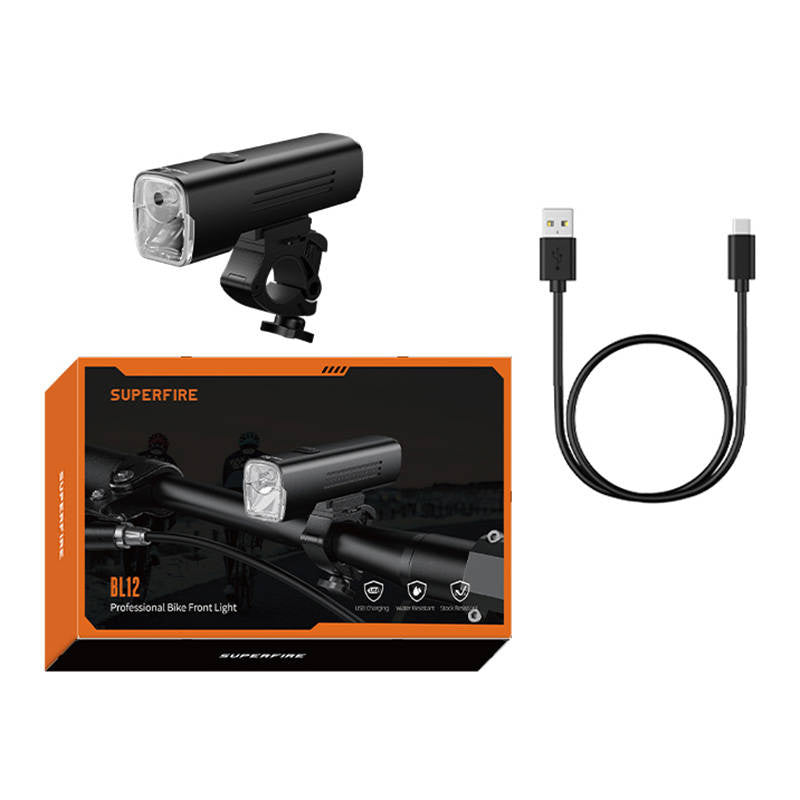 Superfire BL12 fietslamp (4800 mAh, USB, 2 standen)