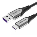 Kabel USB-C naar USB 2.0 Vention COFHG FC 5A 1,5 m (grijs)