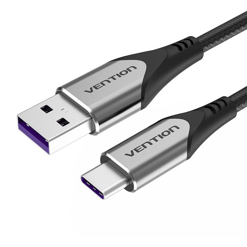 Kabel USB-C naar USB 2.0 Vention COFHG FC 5A 1,5 m (grijs)
