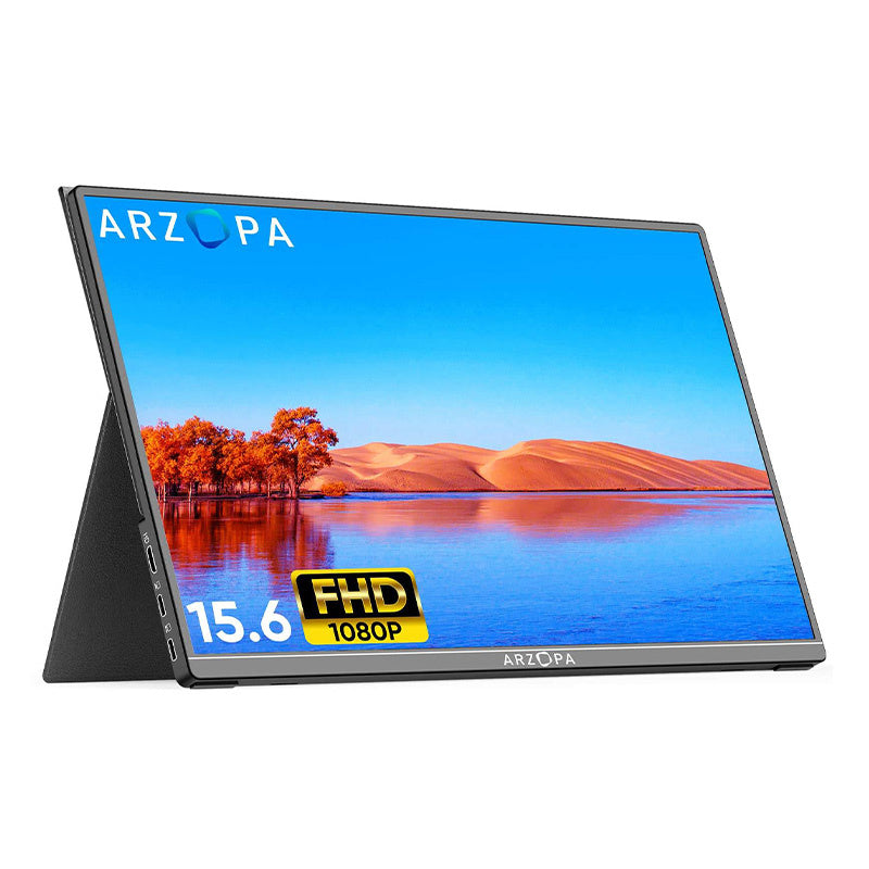 Arzopa A1T draagbare touchmonitor 15,6" – Full HD IPS, HDR, multi-touch, speakers, 890 g