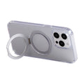Magnetisch beschermend telefoonhoesje met houder Joyroom JR-BP004 voor iPhone 15 Pro (transparant)