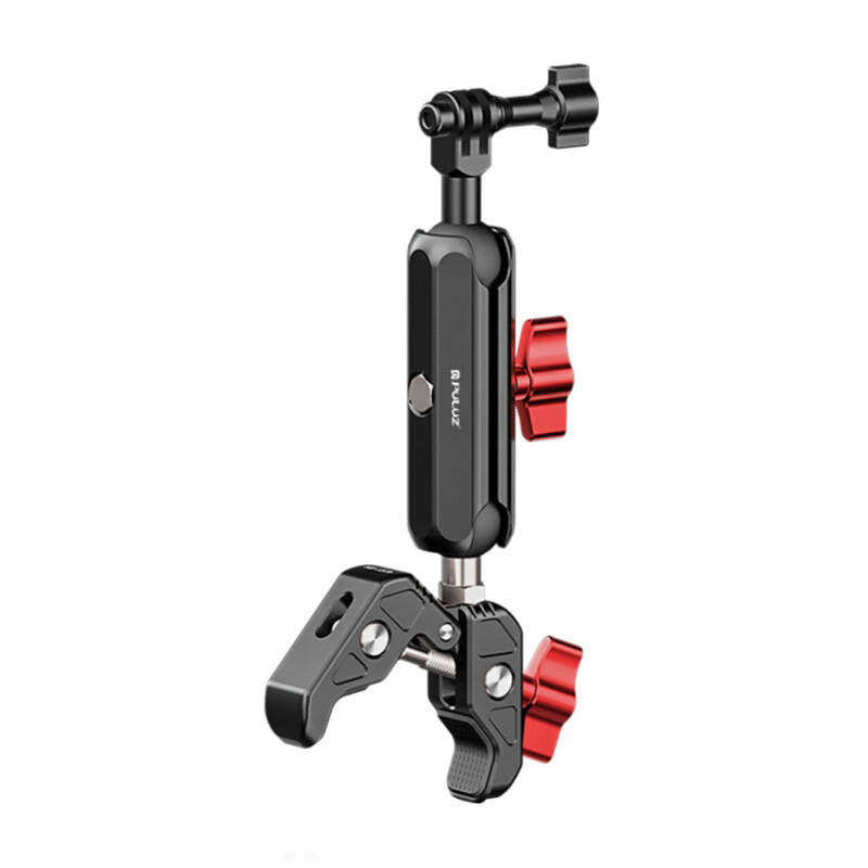 PULUZ motorhouder voor sportcamera's (waaronder Osmo Action 5 Pro, Insta360 X5 / X4 / X3)(PU3211)