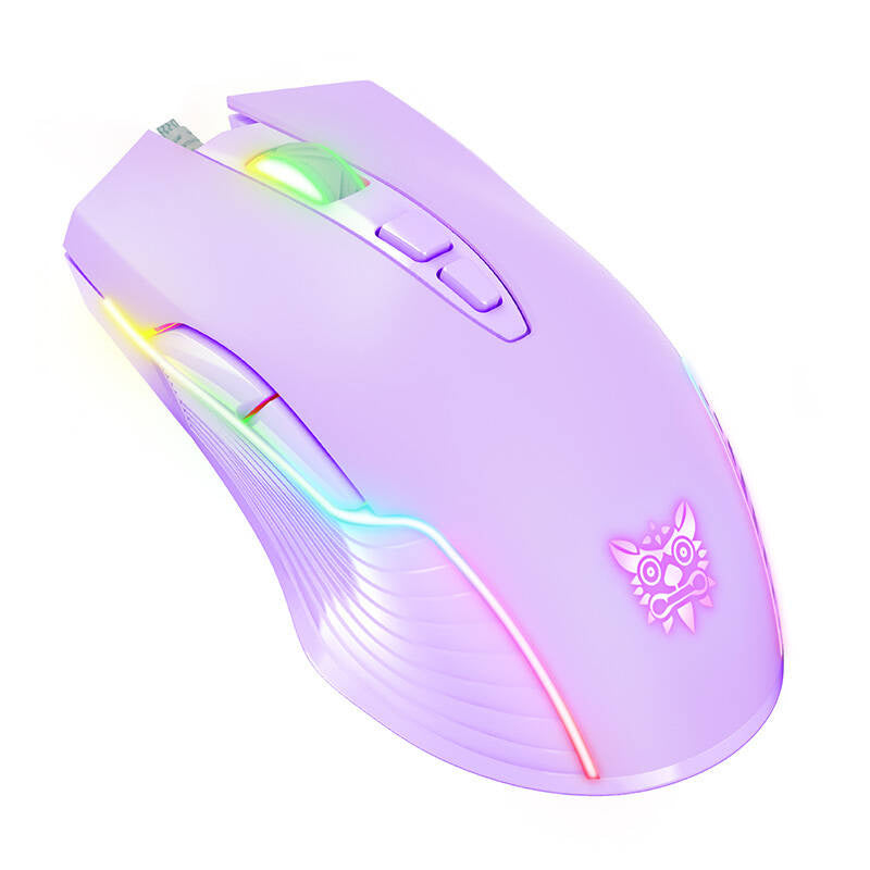 ONIKUMA RGB bedrade gamingmuis CW905 paars