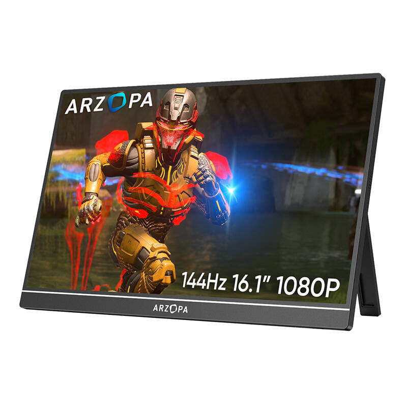 Arzopa Z1FC draagbare monitor 16,1" – 144 Hz, 100% sRGB, 1200:1, standaard, speakers