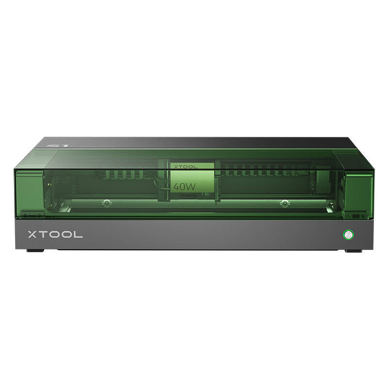 xTool S1 40W Basic lasergraveermachine (zwart) – 498×319 mm, 600 mm/s, 4 modules, mini-brandblusser