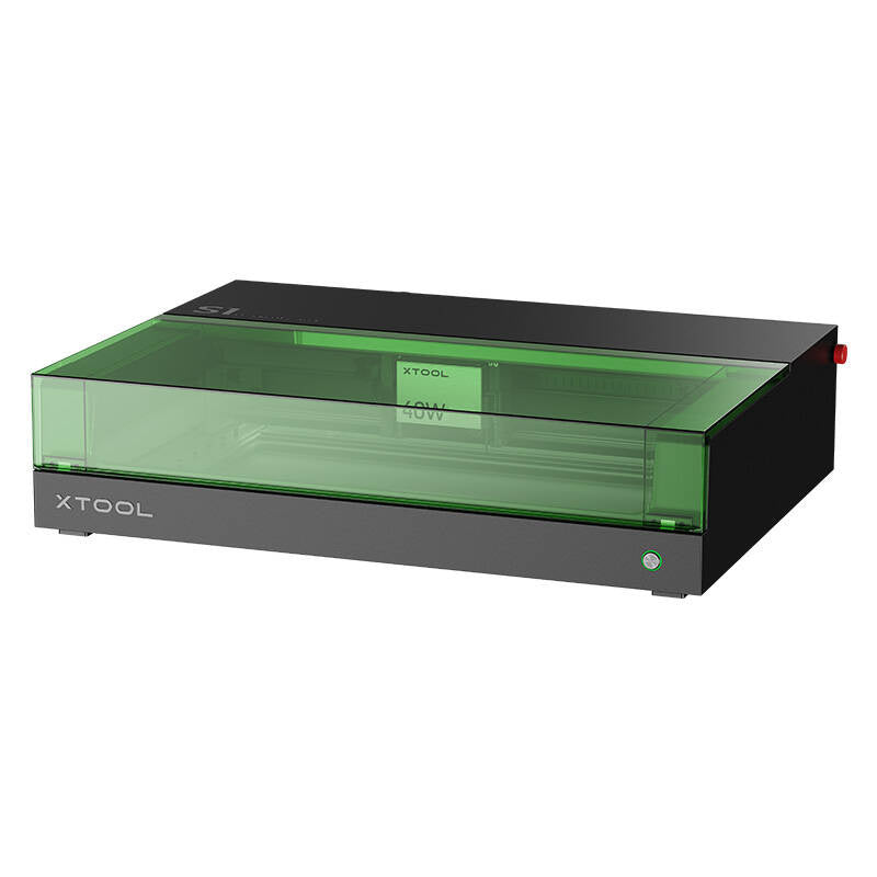 xTool S1 40W Basic lasergraveermachine (zwart) – 498×319 mm, 600 mm/s, 4 modules, mini-brandblusser
