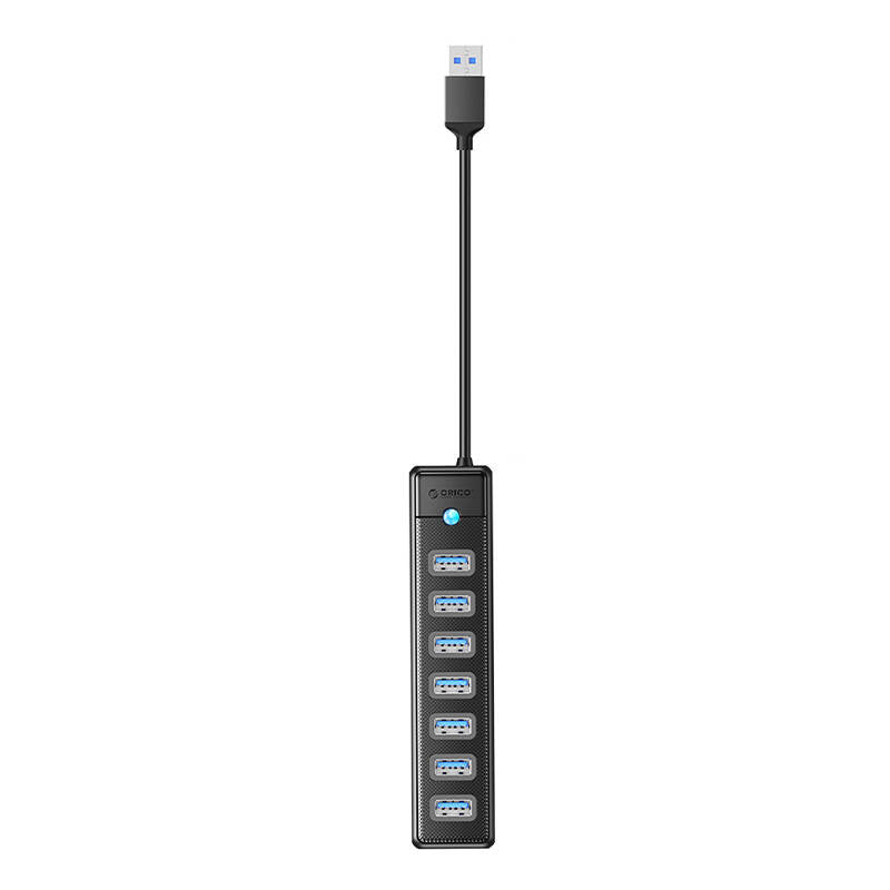 Orico Hub USB-A naar 7xUSB-A 3.0 - zwart