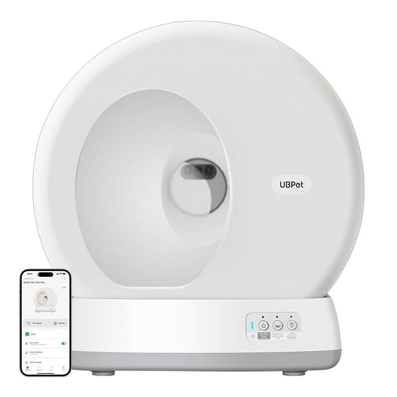 UBPet C10 zelfreinigende kattenbak – lage instap, weegfunctie, app, tot 10 kg