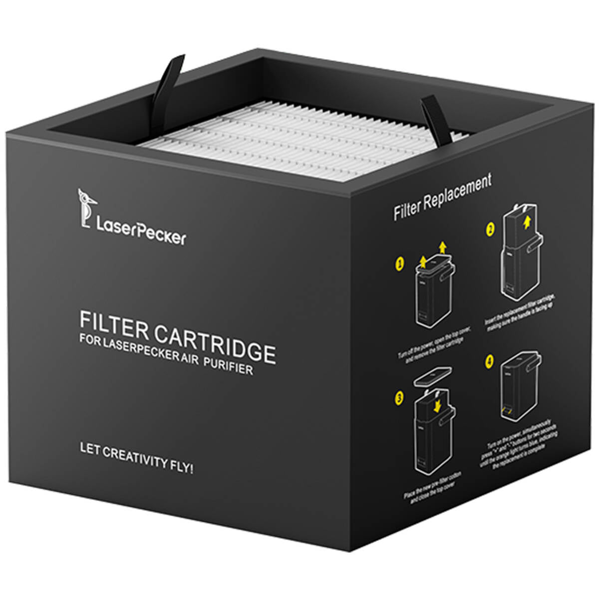 LaserPecker luchtreiniger rookcanisterfilter