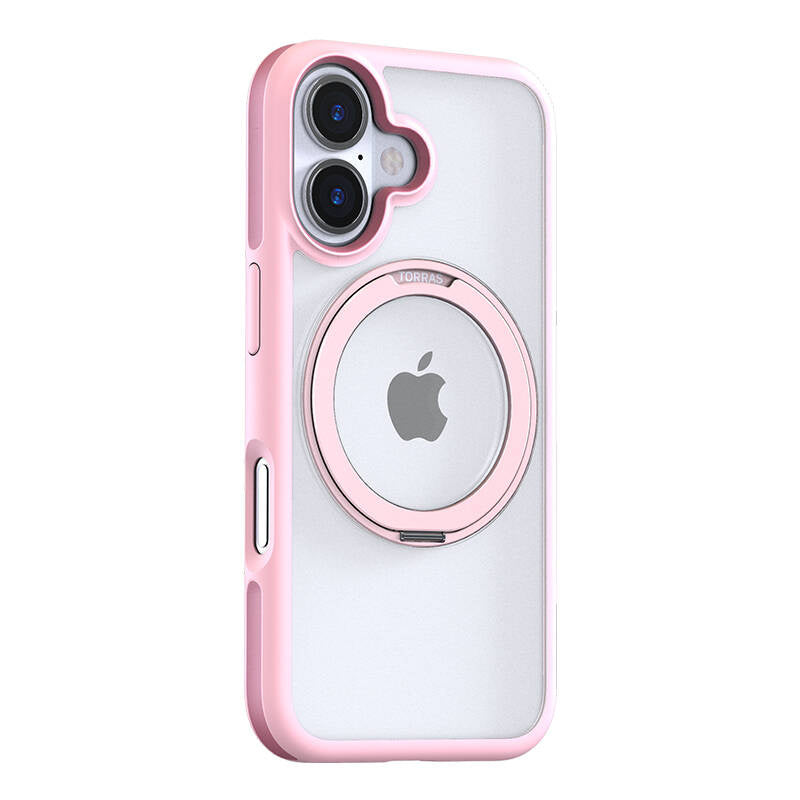 Torras Ostand R Fusion Case voor iPhone 16 (Roze)