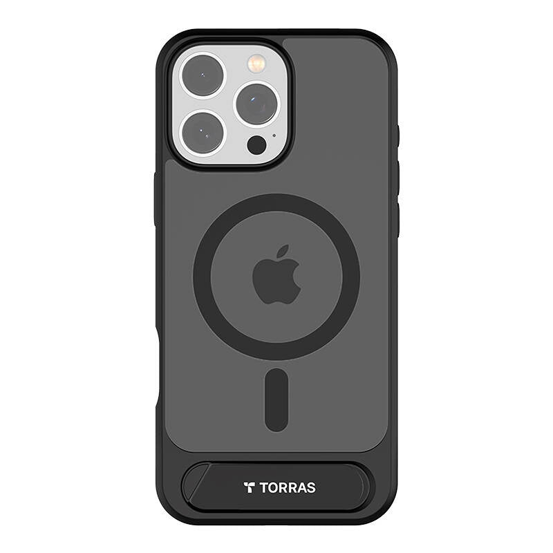 Torras Pstand Serie Hoesje voor iPhone 16 Pro Max (zwart)