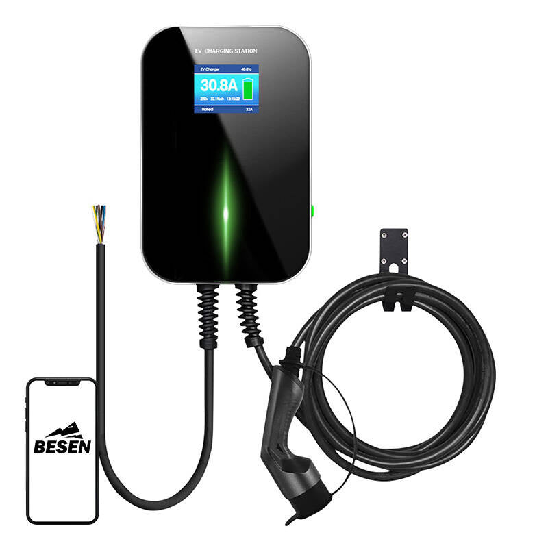 Besen BS20 22 kW wandlader voor elektrische auto met app – 1-/3-fase, 3,5-inch scherm