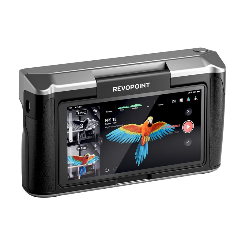 Revopoint Miraco Pro draadloze 3D-scanner – 0,02 mm, 48 MP, 2K AMOLED, 2 uur accu