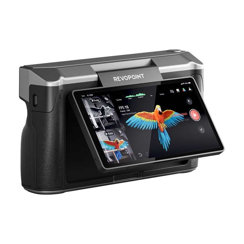 Revopoint Miraco Pro draadloze 3D-scanner – 0,02 mm, 48 MP, 2K AMOLED, 2 uur accu