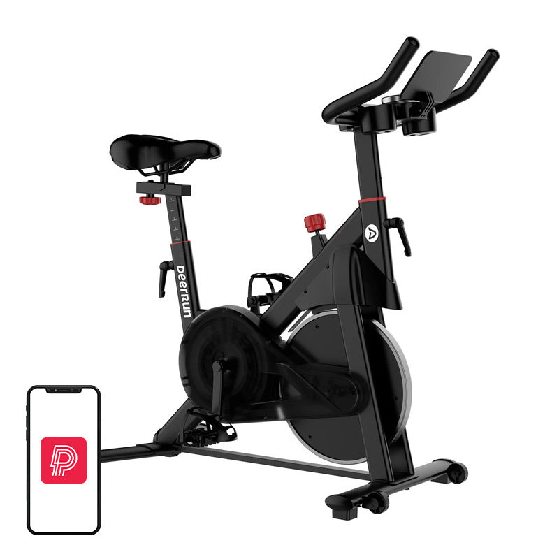 DeerRun S500 Pro hometrainer (zwart) – 32 magneetstanden, 14,5" vliegwiel, stil, LED-display