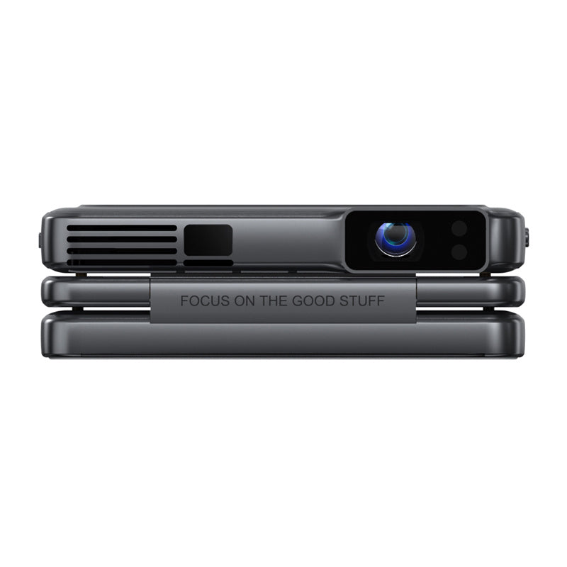 AURZEN Zip draagbare projector (grijs) – 5.000 mAh accu, PD-snelladen, verticale modus, streaming