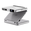 AURZEN Zip draagbare projector (zilver) – 5.000 mAh accu, PD-snelladen, verticale modus, streaming