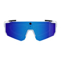 Colmi V06 AI sportzonnebril (wit, blauwe glazen)