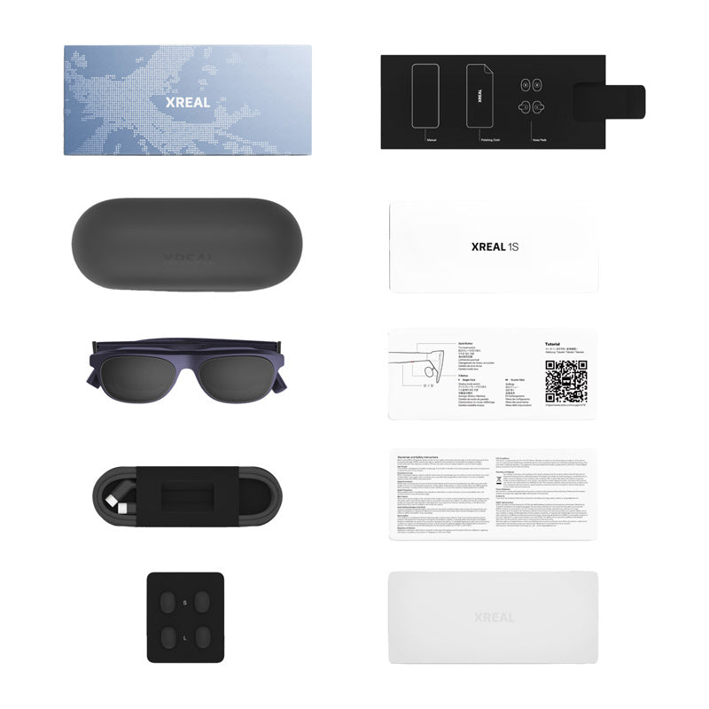 XREAL 1S AR-bril – 1200p Micro-OLED, 120 Hz, Sound by Bose