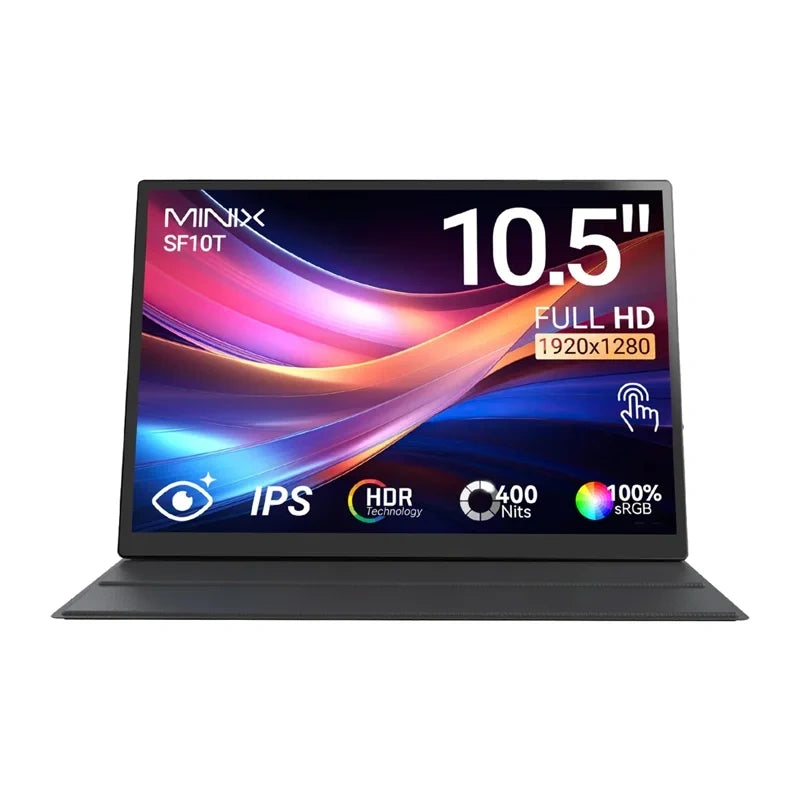 Minix SF10T draagbare touchmonitor 10,5" – 1920×1280 IPS, 10-punts touch, 363 g, USB-C