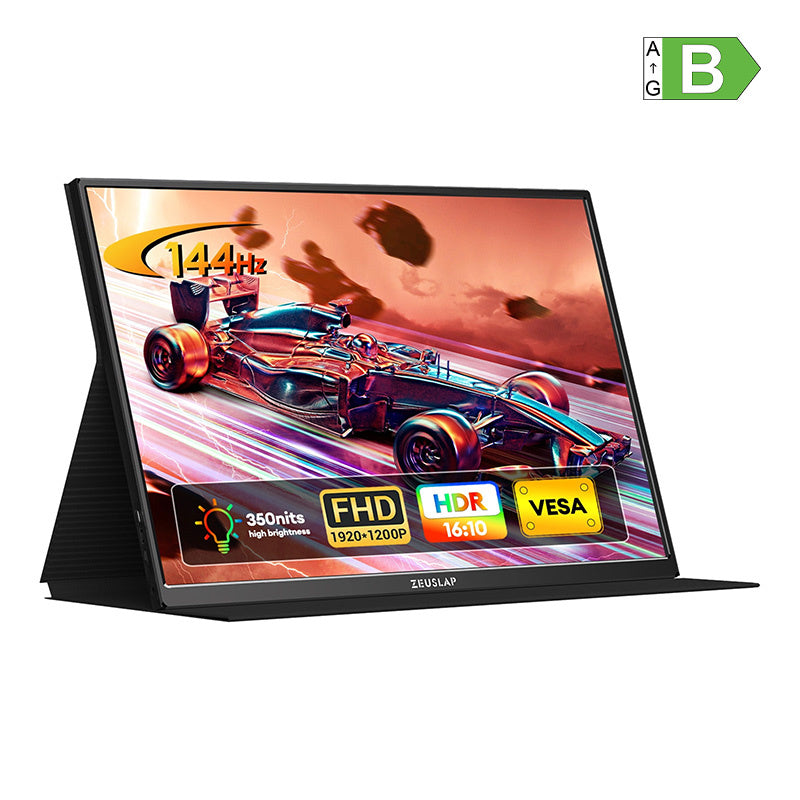 ZEUSLAP P16 Ultra draagbare monitor 16" – 1920×1200, 144 Hz, 350 nits, 692 g