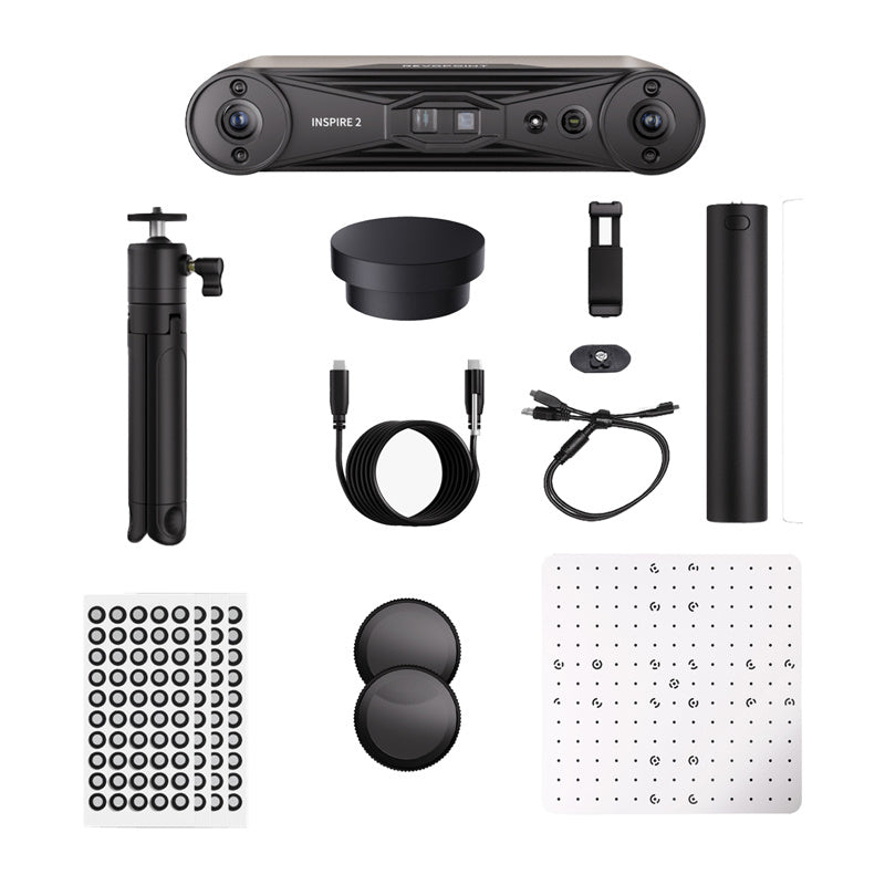 Revopoint Inspire 2 3D-scanner (Premium) – 0,05 mm, infrarood + laser, 90 fps, 20 mm tot 2 m