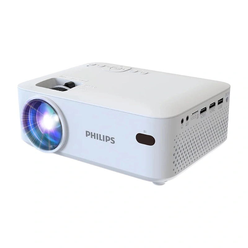 Philips N-100 mini-projector (wit) – 800×480, Full HD-signaal, 20-65 inch, 3000:1, 2×3 W, LED 30.000 uur