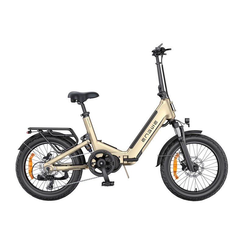ENGWE L20 PRO 3.0 vouwbare e-bike 20" (goud) – middenmotor 100 Nm, 720 Wh Samsung, tot 160 km
