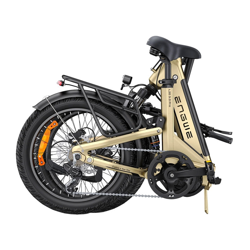 ENGWE L20 PRO 3.0 vouwbare e-bike 20" (goud) – middenmotor 100 Nm, 720 Wh Samsung, tot 160 km