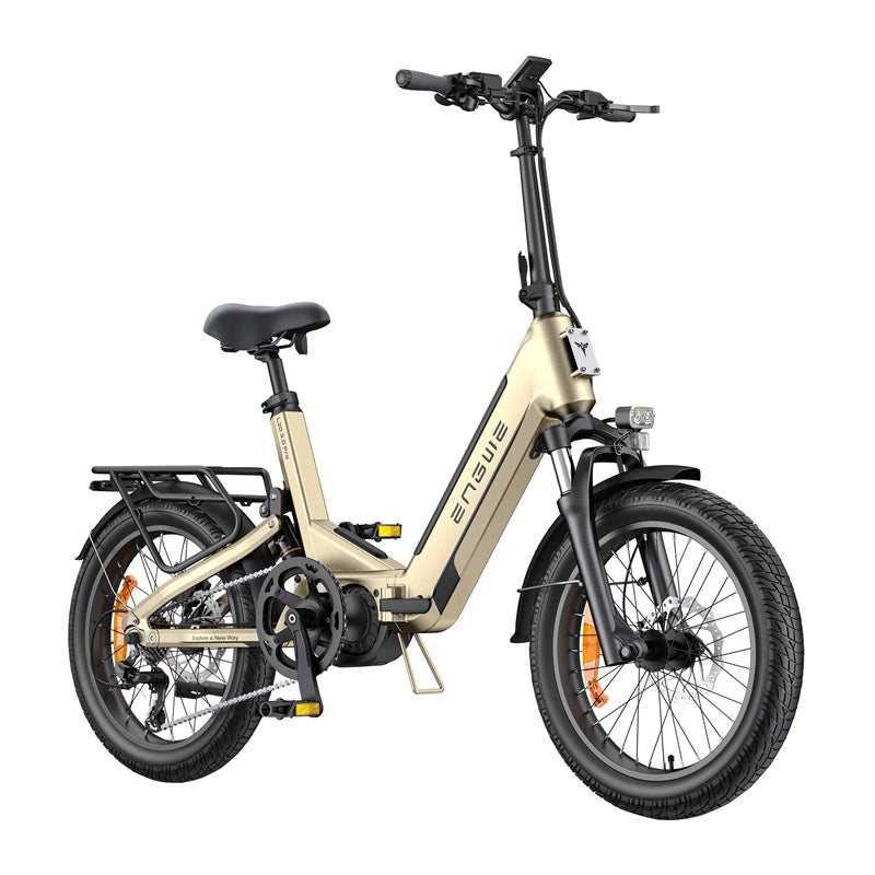 ENGWE L20 PRO 3.0 vouwbare e-bike 20" (goud) – middenmotor 100 Nm, 720 Wh Samsung, tot 160 km