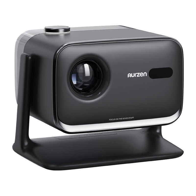 Aurzen Boom Mini projector (zwart) – Full HD, 500 ANSI lumen, Google TV, ToF-autofocus, Dolby Audio
