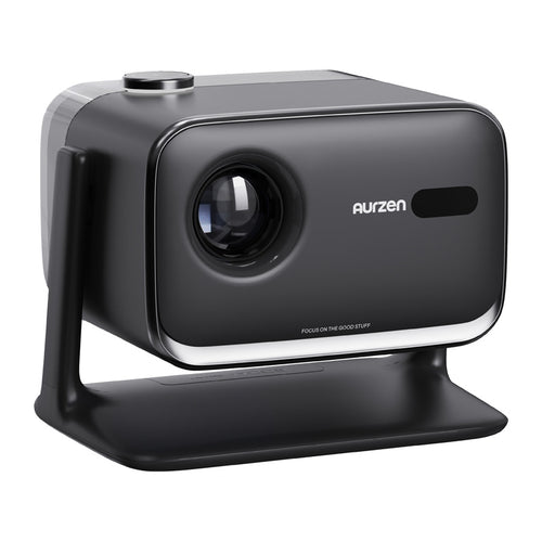 Aurzen Boom Mini projector (zwart) – Full HD, 500 ANSI lumen, Google TV, ToF-autofocus, Dolby Audio