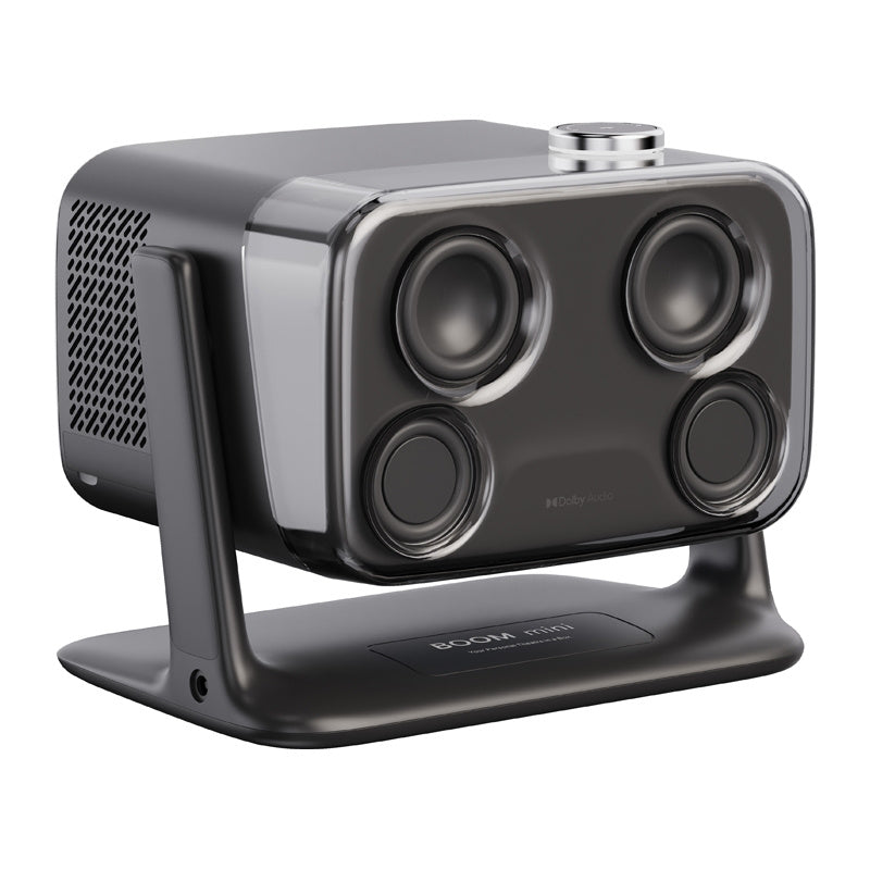 Aurzen Boom Mini projector (zwart) – Full HD, 500 ANSI lumen, Google TV, ToF-autofocus, Dolby Audio