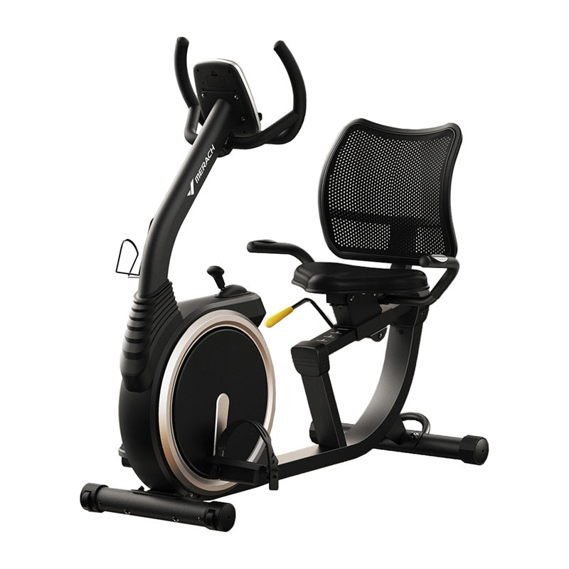 MERACH MR-S19 ligfiets-hometrainer – 8 magneetstanden, 3 kg vliegwiel, tot 150 kg, Bluetooth-app