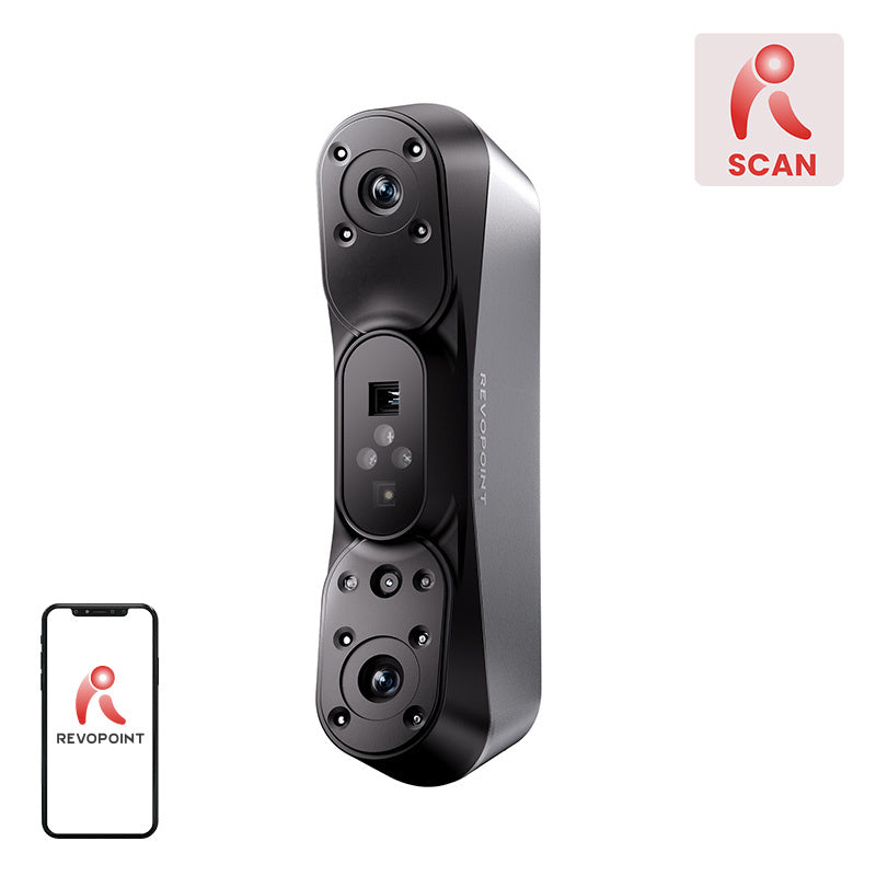 Revopoint POP 4 3D-scanner (Premium) – 0,03 mm, laser + infrarood + VCSEL, 10 mm tot 2 m