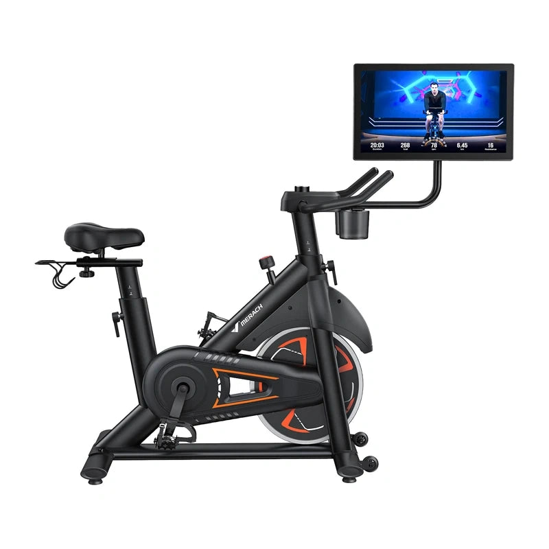 MERACH MR-S36B3 hometrainer met 21,5" Full HD-scherm – 16 elektronische standen, 25 dB, tot 150 kg