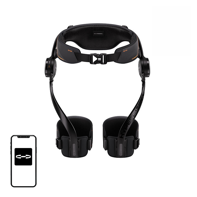 Hypershell X Max S exoskelet – 1.000 W, 22 N·m, tot 39 kg ontlasting, 30 km, 2,6 kg
