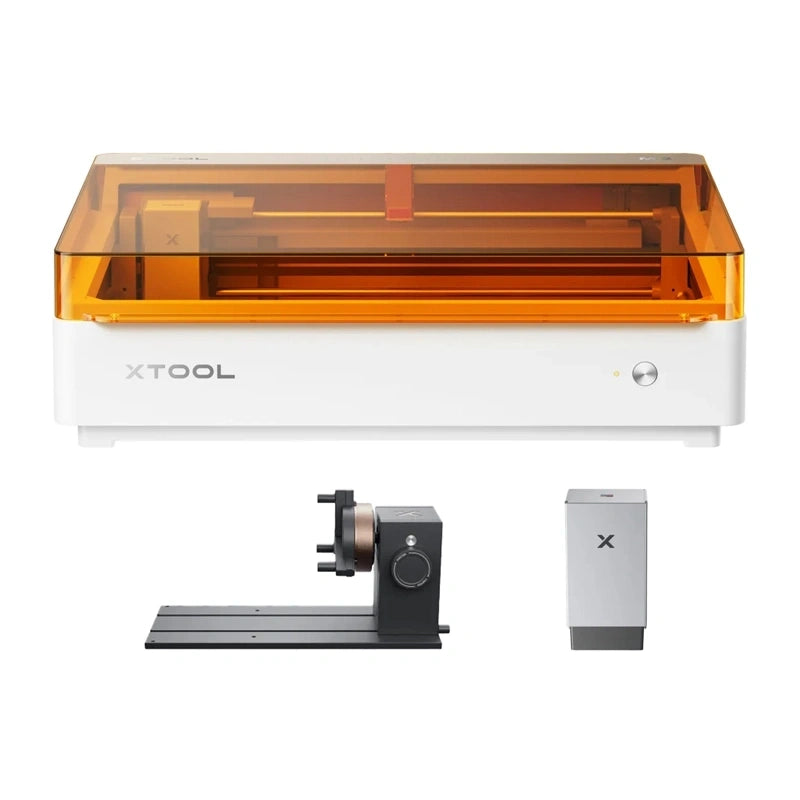 xTool M2 Deluxe 20W lasergraveermachine – 426×320 mm, met CMYK-printmodule en RA3 Lite rotary