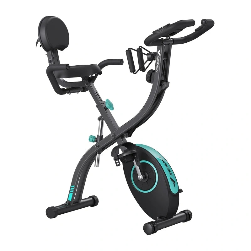 MERACH MR-S15B2 X-BIKE hometrainer – 4 trainingsmodi, weerstandskabels, opvouwbaar, Bluetooth-app